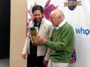 Terry Dougas (left) and Stan Lee. 