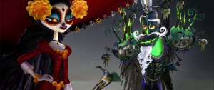 La Muerte and Xibalba, in all their splendor. [via MoviePilot]